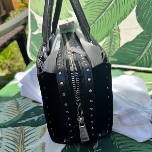 NWT - COACH Rogue Bag 26 With Rivets in Black Glove Tanned leather CU048 - Picture 4 of 6